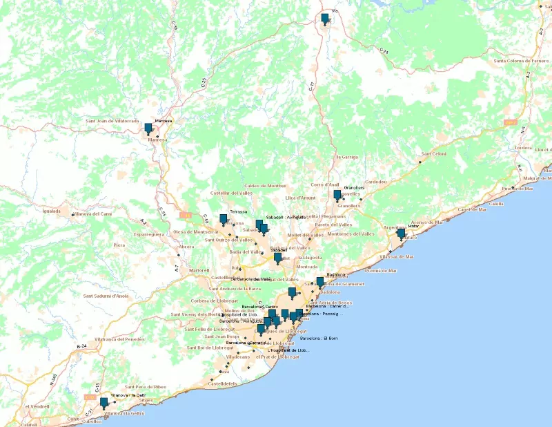 barcelona codata map