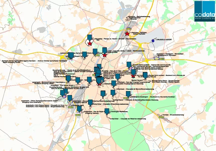 bruxelles, sites commerciaux, codata