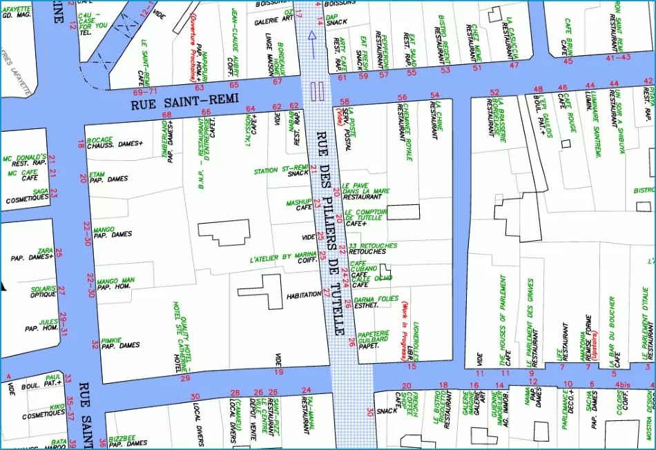 Codata, liste des commerces, Lille