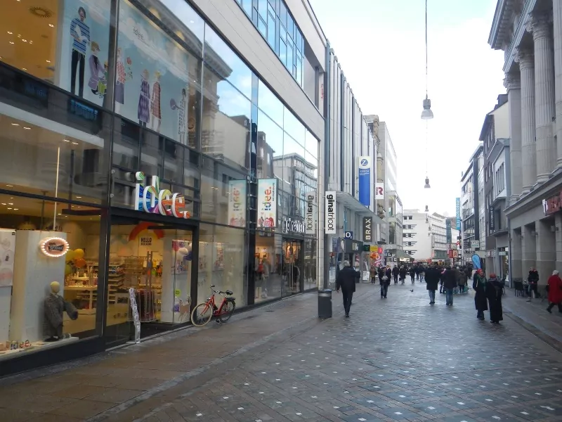 Nordrhein-Westfalen rue piétonne et emplacements commerciaux