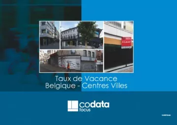 taux de vacances, Belgique centres ville en 2014-2018