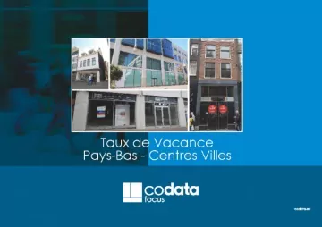 taux de vacances commerciale, Pays-Bas et centres ville en 2014-2018