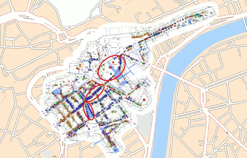 plan liege, codata, zones commerciales