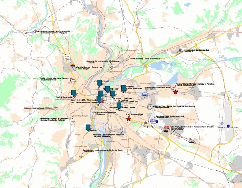 plan lyon commerces