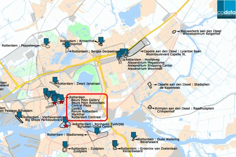 commerces de pieds d'immeubles à rotterdam