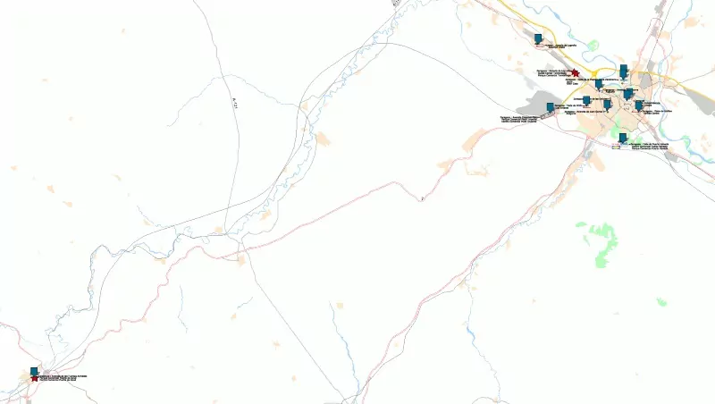 plan de Saragosse, les centres commerciaux