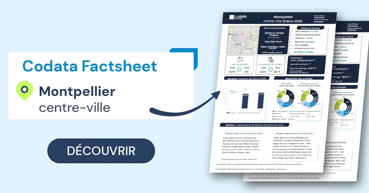 Codata Factsheet centre-ville de Montpellier